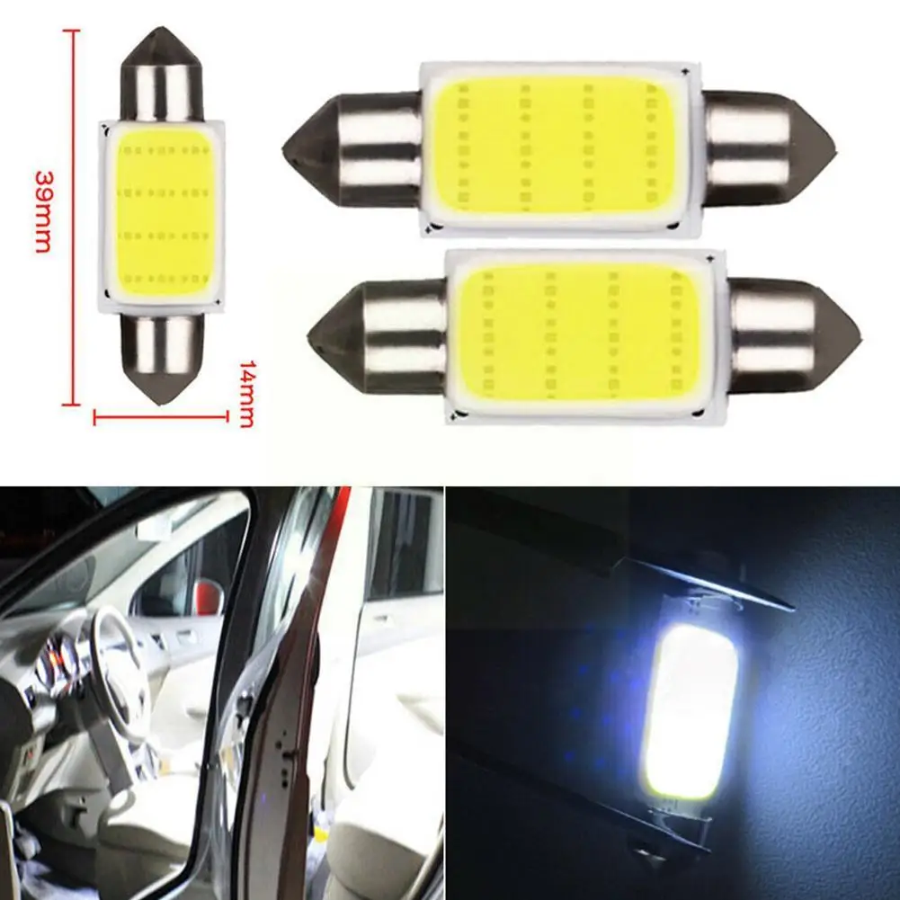 

7000K Car Reading Light Xenon White Lantern Dome Bulb Interior Bright Lamp 39mm Plate 31mm LED License 36mm Auto 41mm 12V S Y2B9