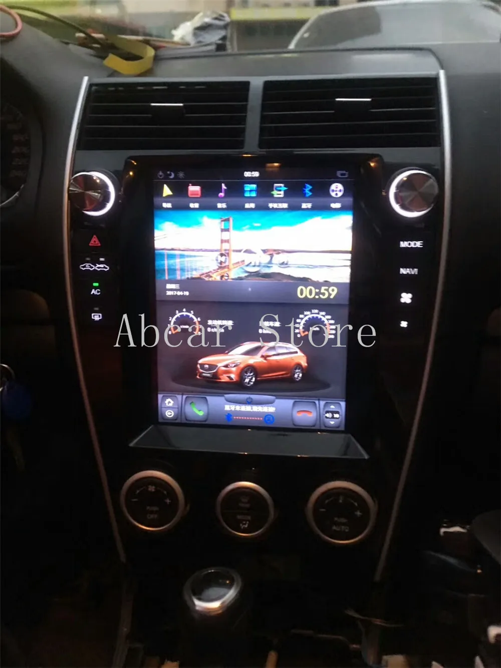 10 4 ''Tesla style Android 9 0 автомобильный dvd плеер GPS навигация для MAZDA 6 2002 2015 стерео