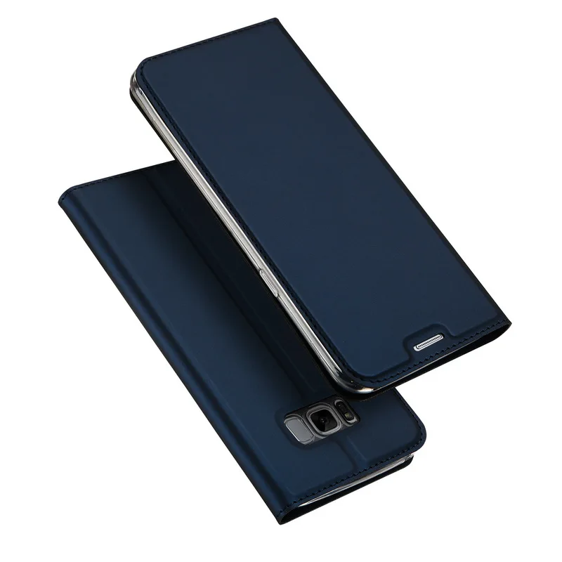 Магнитный кожаный чехол-книжка для samsung Galaxy S10 S9 S8 плюс S7 Edge Note 8 9 A7 A9 J4 J6 J8 A8 A6 A5 A3 J3 J5 J7