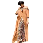 Женское платье с леопардовым принтом, свободное платье макси в африканском стиле, весна L-2XL, 2021
