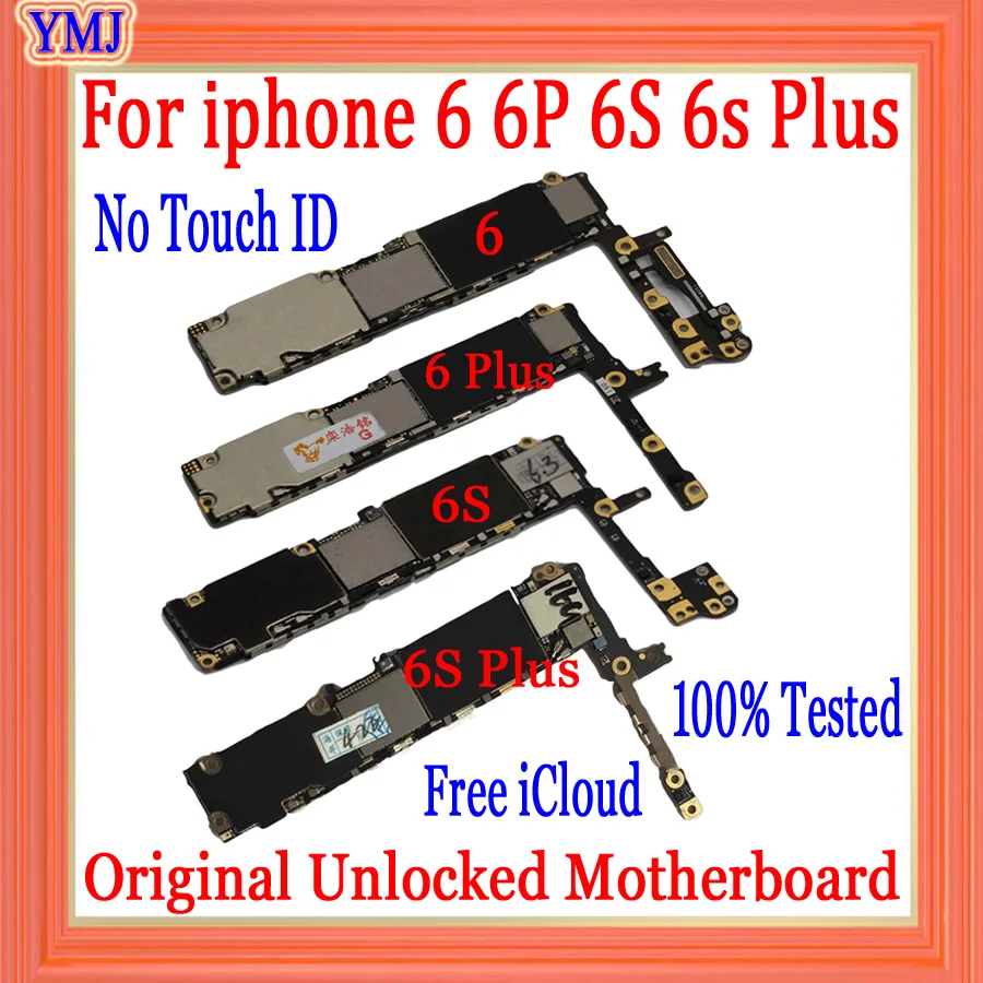 Материнская плата для iphone 6 6s 4 7 дюйма без Touch ID оригинальная Plus 6S 5 32 ГБ/64