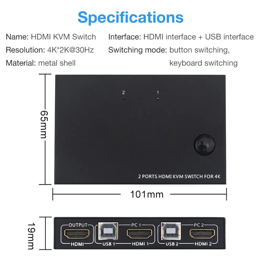 KVM- Ugreen 2  1, 4K USB,   HDMI   ,     HDTV, ,