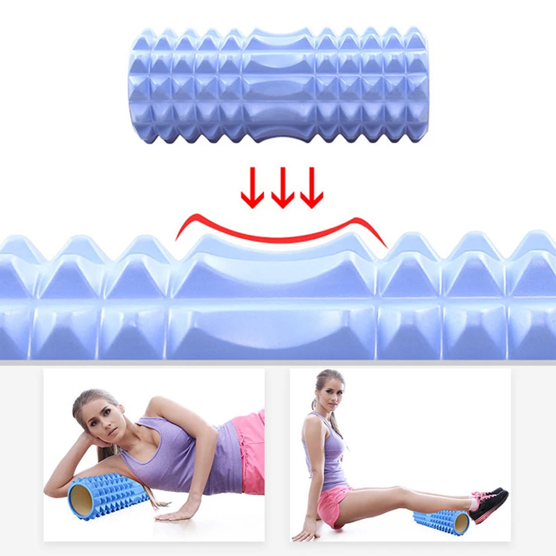 

EVA Yoga Column Fitness Equipment Pilates Foam Roller Block Gym Massage Crescent Hollow Trigger Point Therapy Physical Exercise
