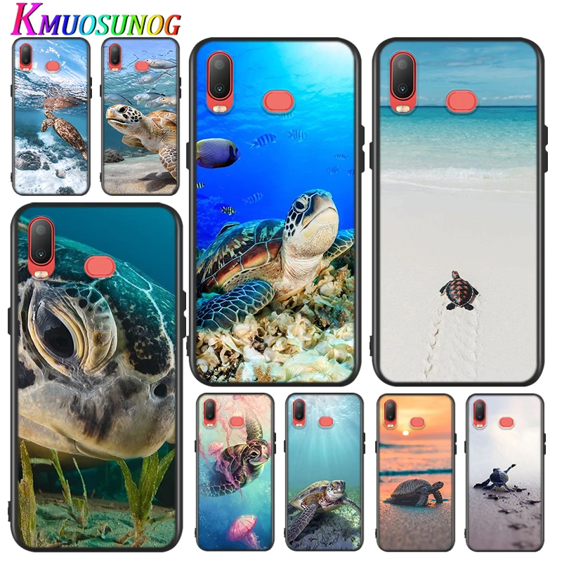 Silicone Cover Cute sea turtle tortoise for Samsung Galaxy A9 A8 A7 A6 A6S A8S Plus A5 A3 Star 2018 2017 2016 Phone Case images - 1