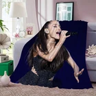 Одеяло Ariana Grande, мягкое Фланелевое покрывало 3D для стула, путешествий, кемпинга, покрывало на диван, зимнее покрывало для сна