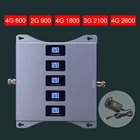 5 полос усилитель сигнала Сотовая связь усилитель повторитель GSM 2g, 3g, с функцией 4 аппарат не привязан к оператору сотовой связи 800 900 1800 2100 2600 МГц B20 B8 B3 B1 B7 страны Европы