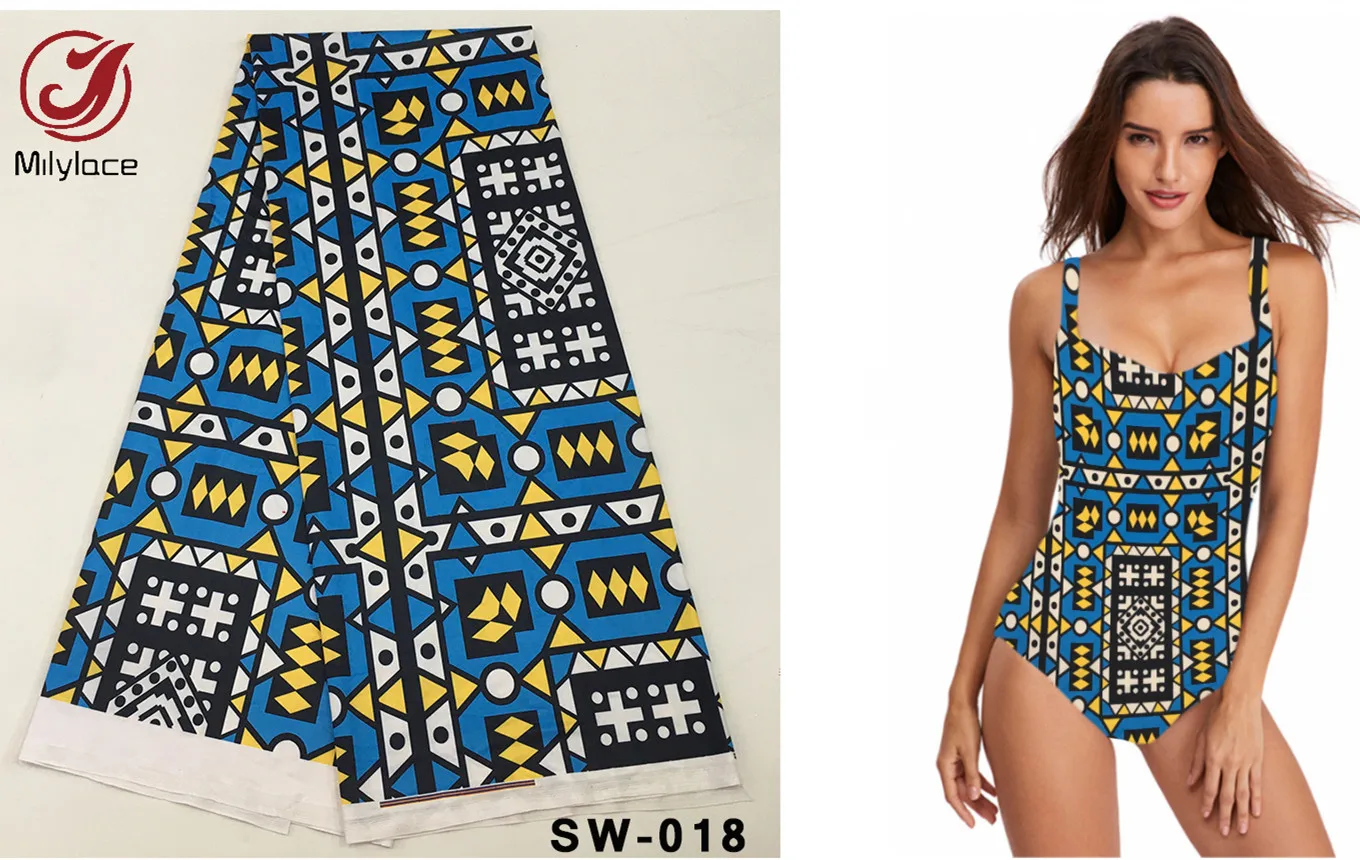 Эластичная ткань для плавания с принтом 5 ярдов из полиэстера швейный купальник