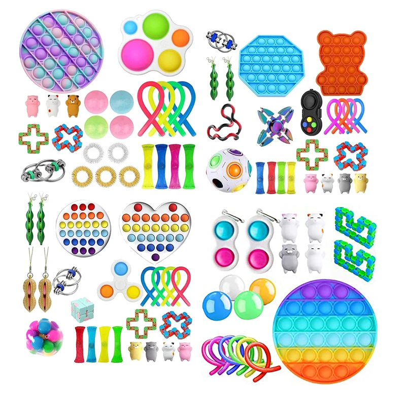 

Игрушка-антистресс, игрушка-антистресс, Снятие напряжения, сенсорный набор для детей и взрослых, сжимаемые игрушки для детей и взрослых, игр...
