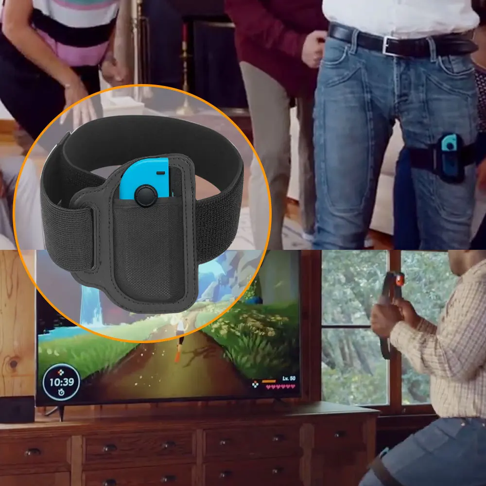 60 см регулируемая эластичная спортивная повязка на ноги для nintendo Switch NS Joy-Con