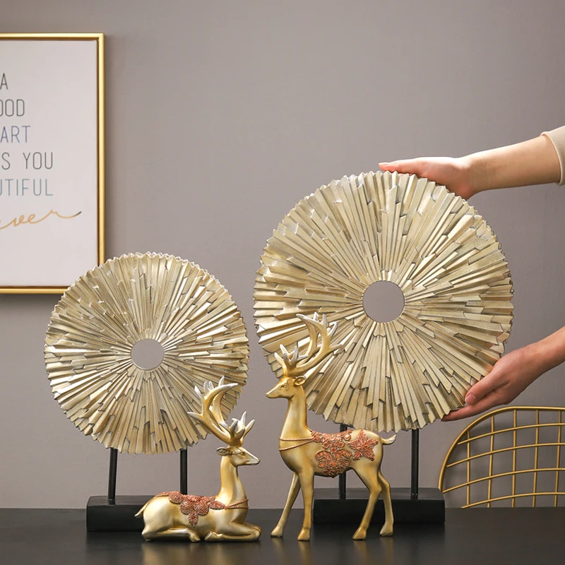 Американский декор для гостиной крыльца Счастливого оленя офисный домашний шкаф