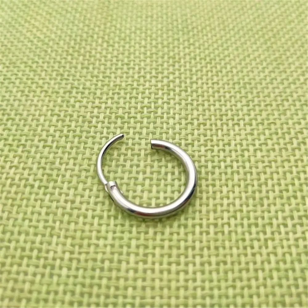 

Loredana fashion stainless steel small ear ring ring earrings anti - allergy geometric coils couple earrings for women