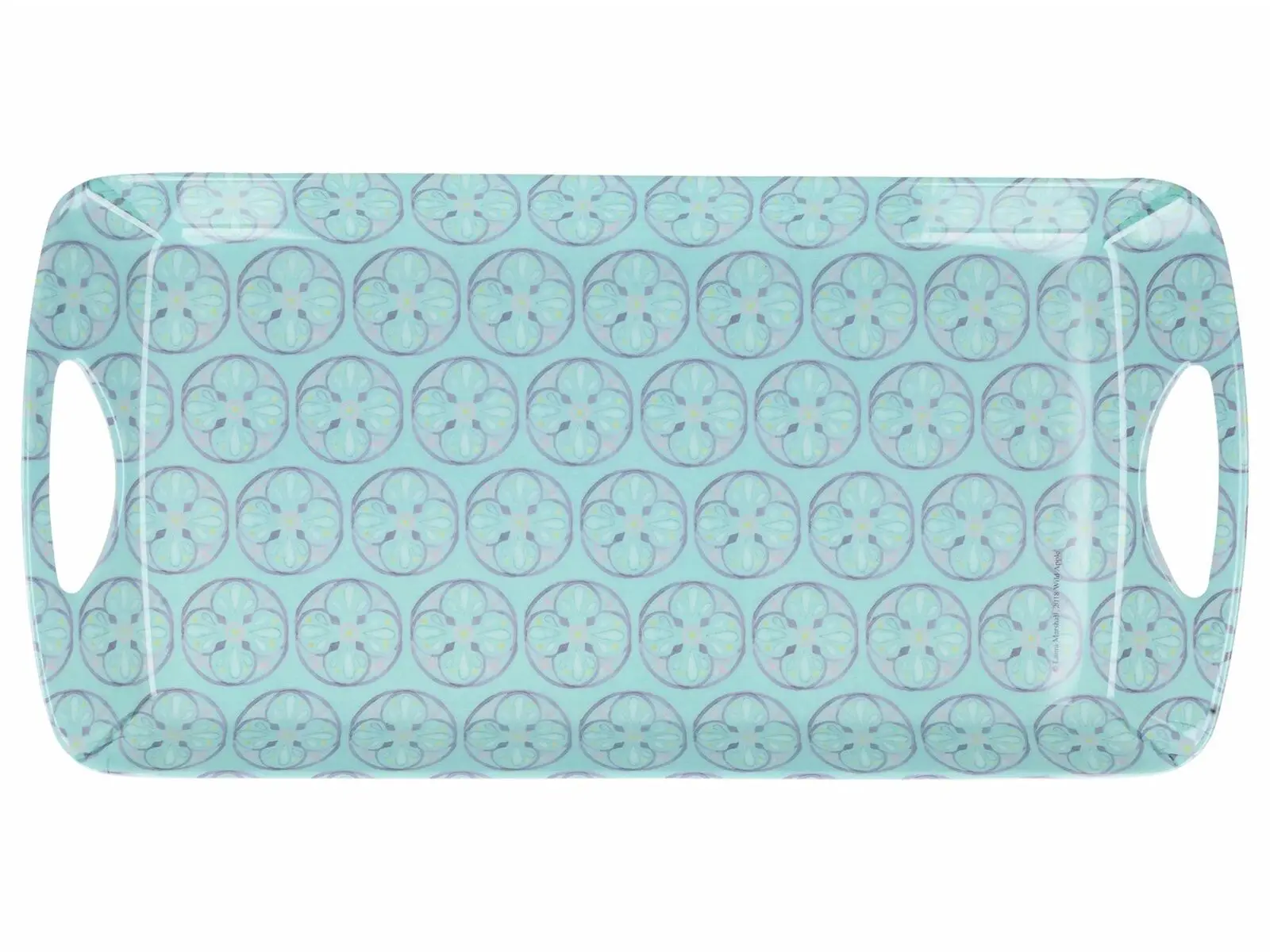 Поднос для сэндвичей Зеленая плитка 38х20 см|Чайные подносы| |