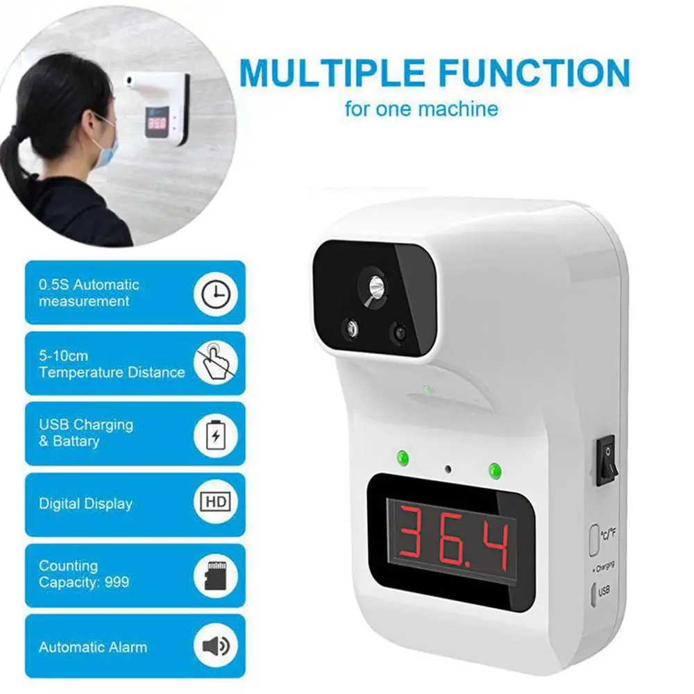 Бесконтактный инфракрасный фиксированный температурный измеритель K3 цифровой