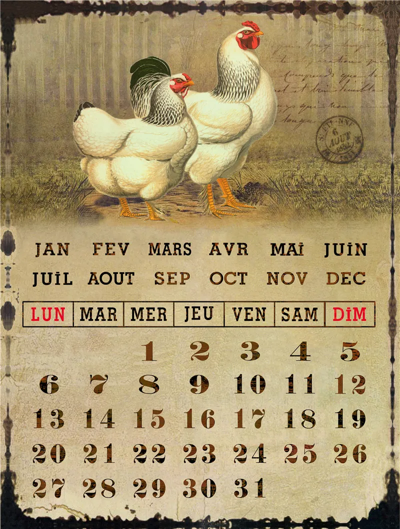 

Металлическая Настенная картина для гостиной, календарь, жестяная вывеска, украшение для комнаты подростка, Постер для спальни, винтажный Р...