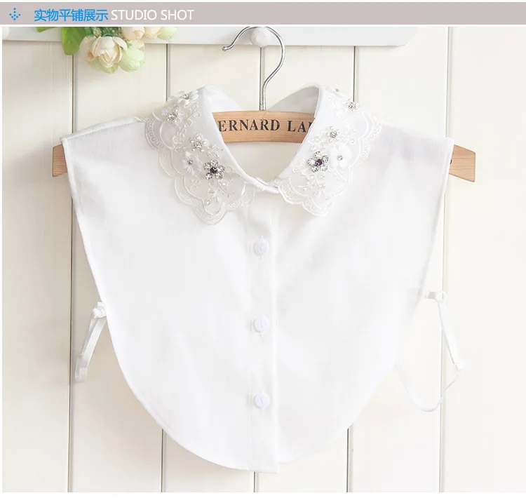 Шифоновый женский воротник Linbaiway из искусственного кружева съемные кружевные