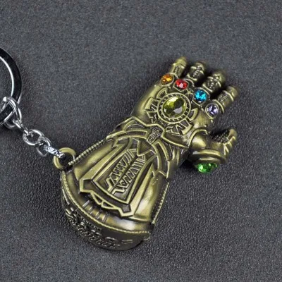 56 Marvel Мстители 4 Железный человек Маска Тор молот Мьёльнир брелок Капитан Америка щит Mjolnir Бесконечность перчатки для мужчин женщин фанатов - Цвет: 56