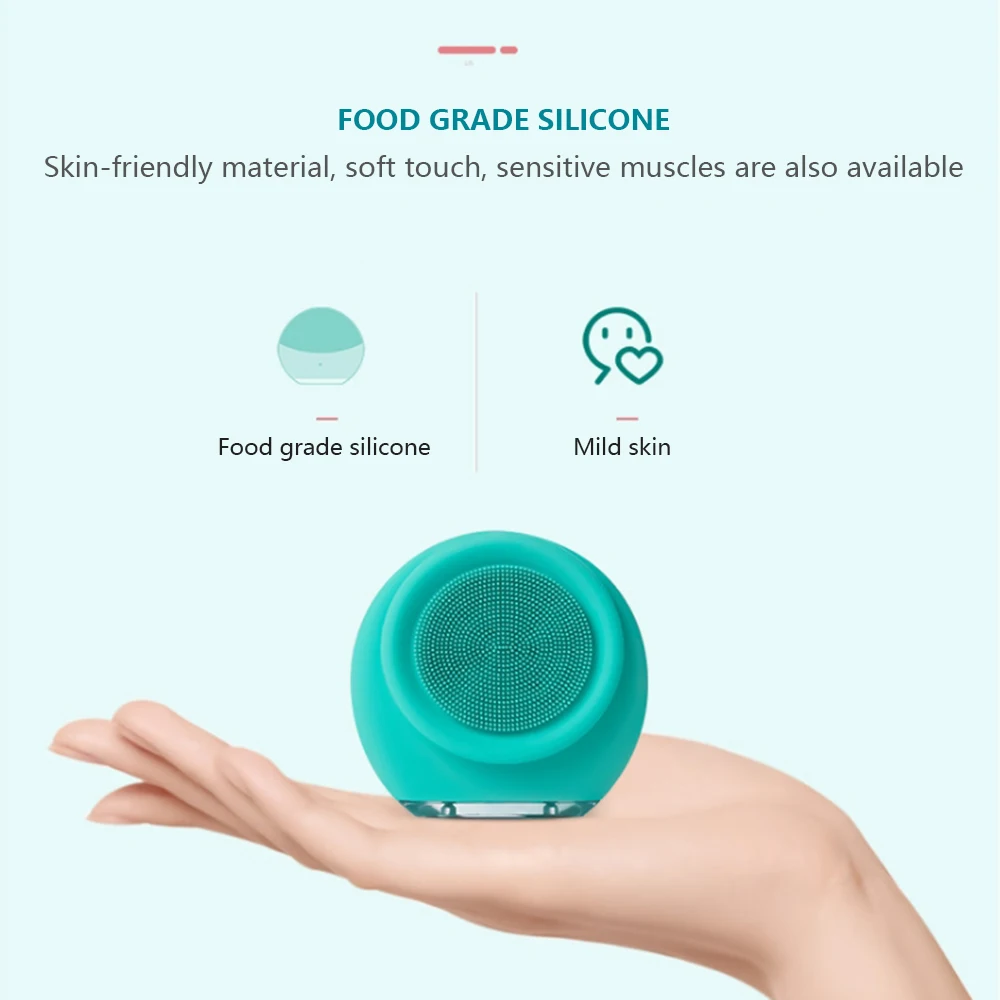 Электрическая щетка для чистки лица массажные инструменты силиконовая уход за