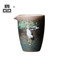 tangpin ceramic tea pitchers crane chinese chaihai gongdaobei tea accessories