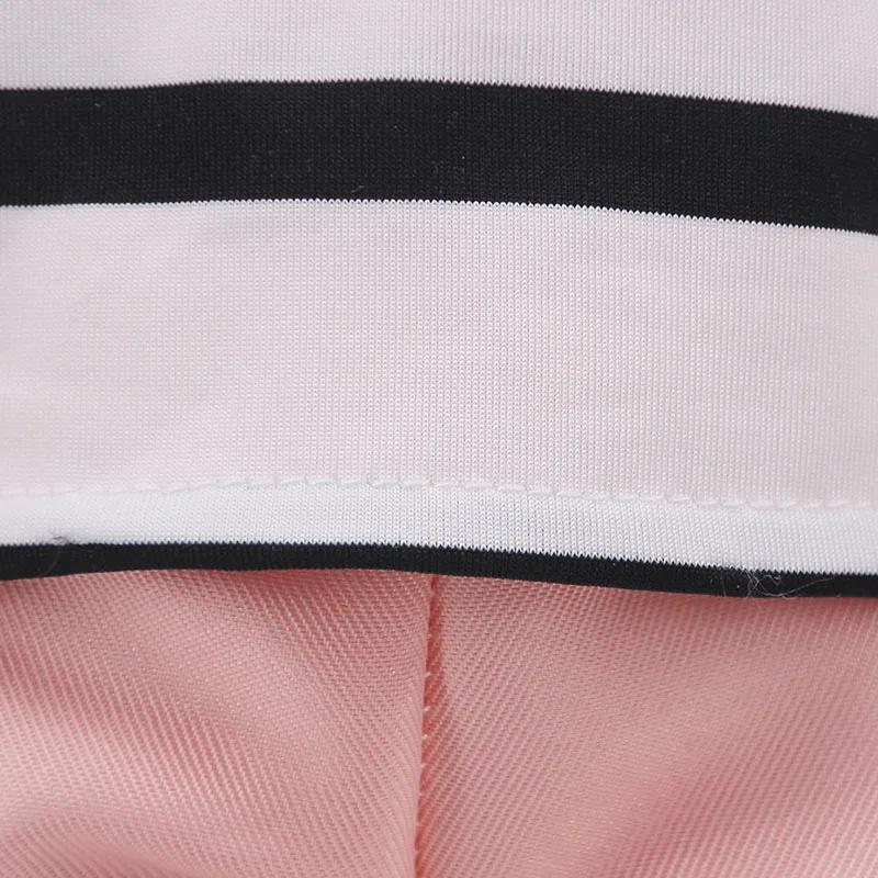 Кружевное платье в кукольном стиле горизонтальная полоска футболка с короткими