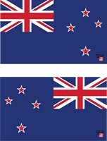 New Zealand Flag Car Sticker Suitable for Computer Sticker Trolley Case Wall Bumper Sticker Waterproof