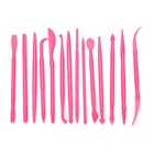 14 шт. пластиковые сахарные токарные глиняные мягкие керамические пластиковые ножи и кисти DIY Набор инструментов мини сахарные токарные скульптуры инструменты