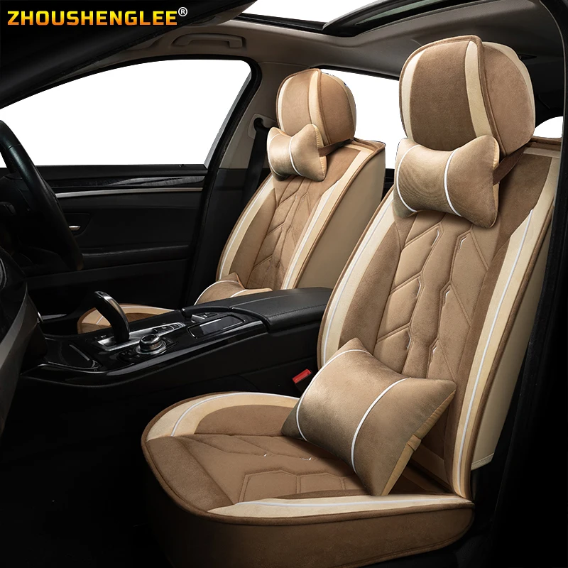 

ZHOUSHENGLEE Front Rear Luxury Leather car seat cover For mazda cx-5 mercedes w210 bmw f25 hyundai tucson toyota harrieropel zaf