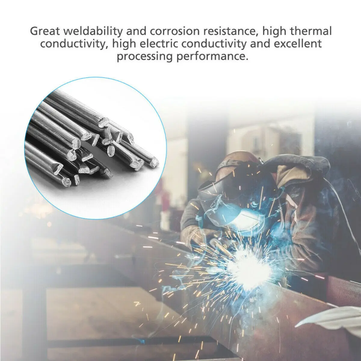 

50pcs Aluminum Welding Rod 1.6mm Flux Core Solder Wire Low Melting Point