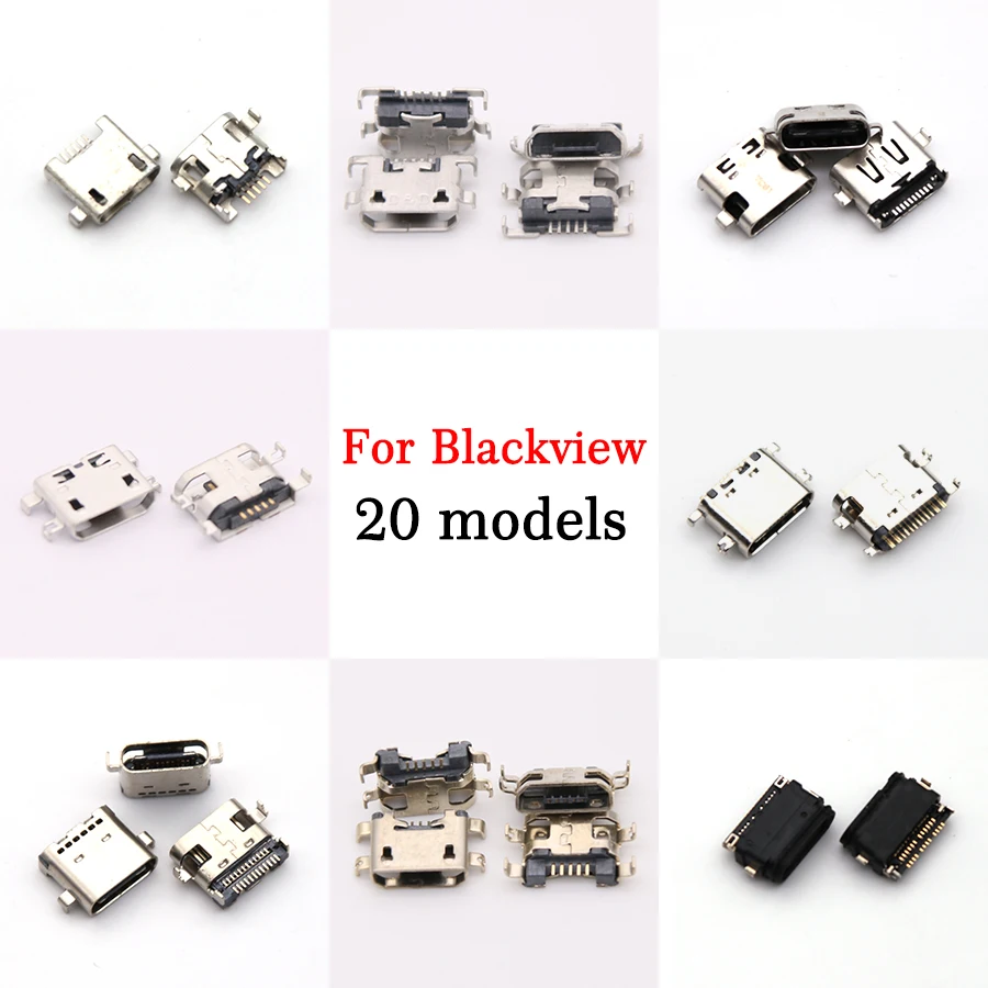 Зарядное устройство с разъемом Micro USB типа C для Blackview BV5500, BV5800, BV6000, BV6100, BV6800, BV7000 Pro, 2 шт.