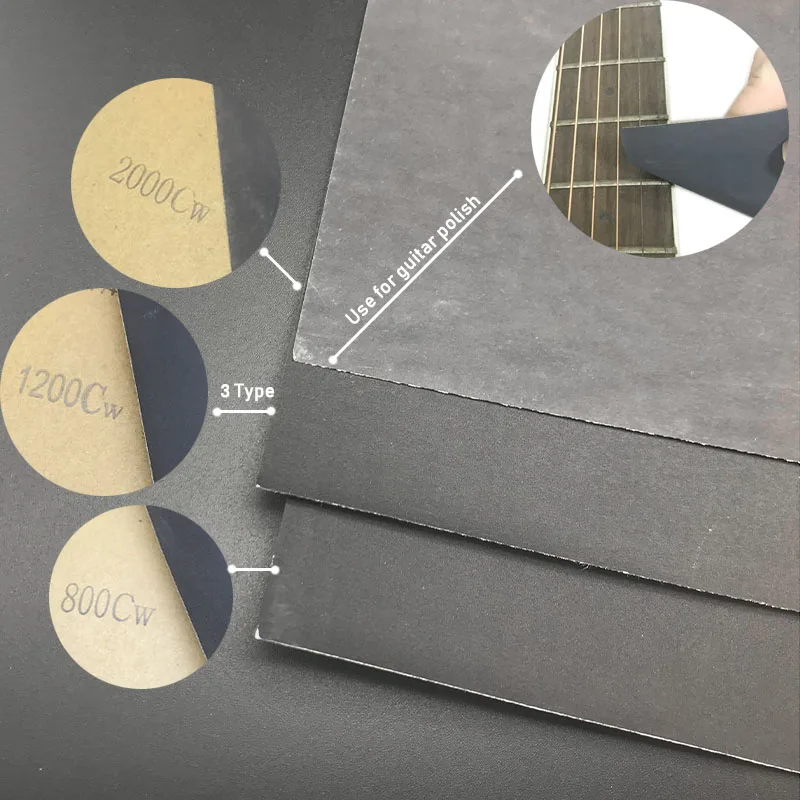 30 шт. гитарный мост гайка и седло гриф матовый вода шлифованный абразивный