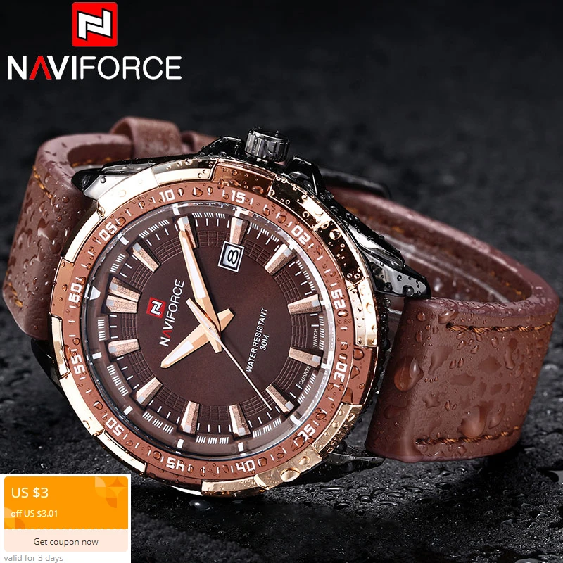NAVIFORCE хронограф Топ Brends мужские классические часы Круглый циферблат часы мужские relojes hombre relogio masculino