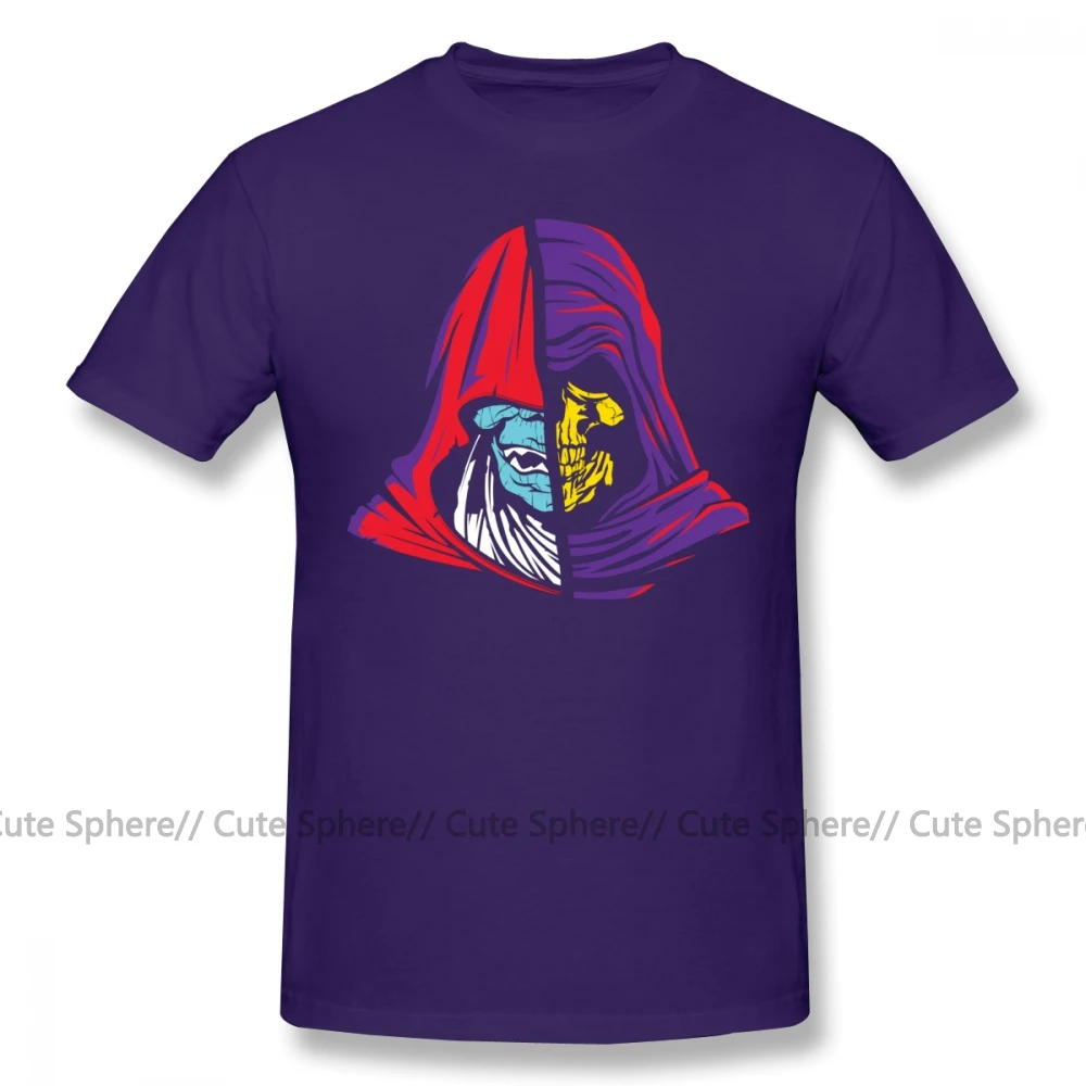 Skeletor футболка древние капоты зла футболка забавная хлопковая Футболка Мужская Классическая футболка с коротким рукавом и принтом ХХХ футболка - Цвет: Purple