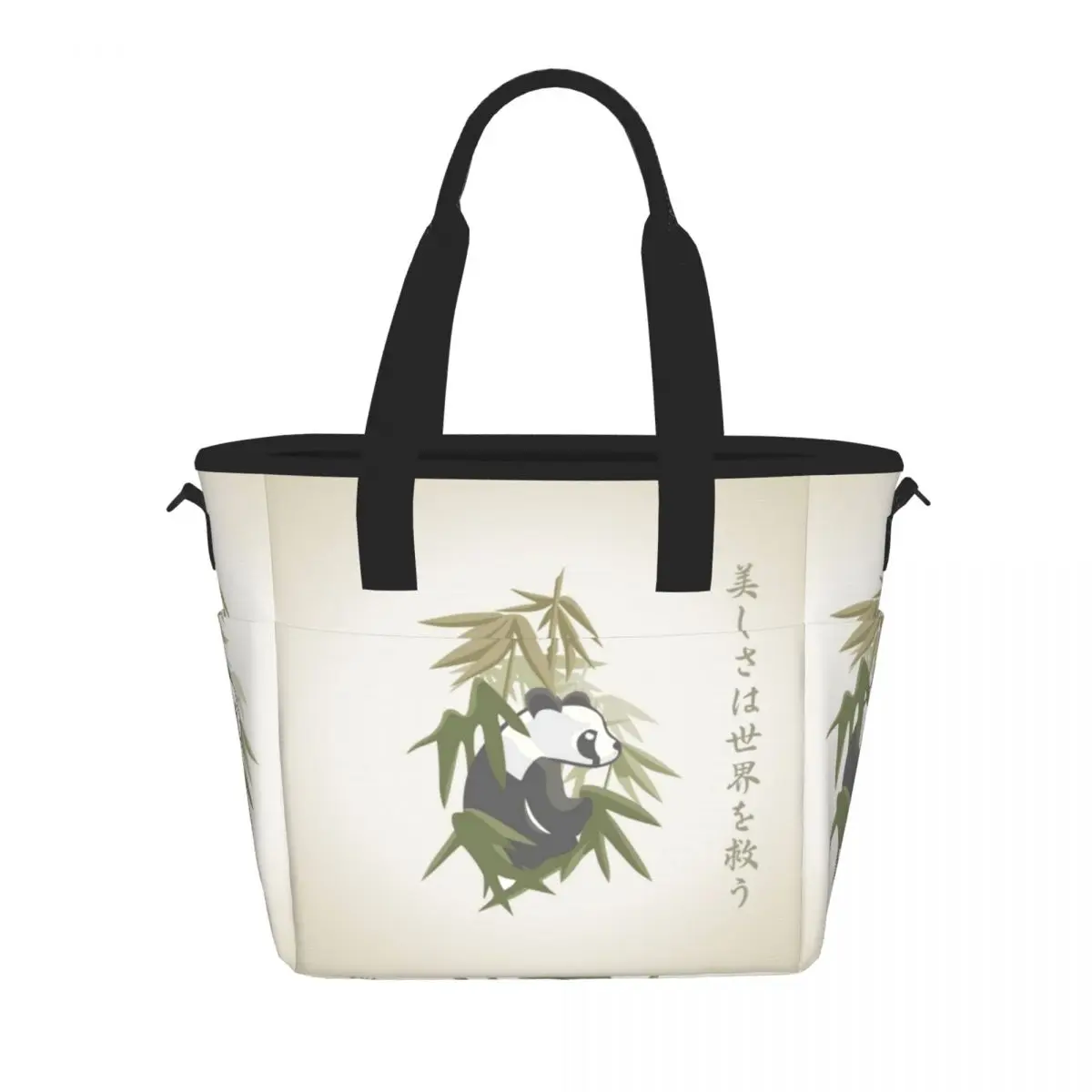 

Panda Lunch Bag Keep Warm Shopping Bag Large Capacity Unisex