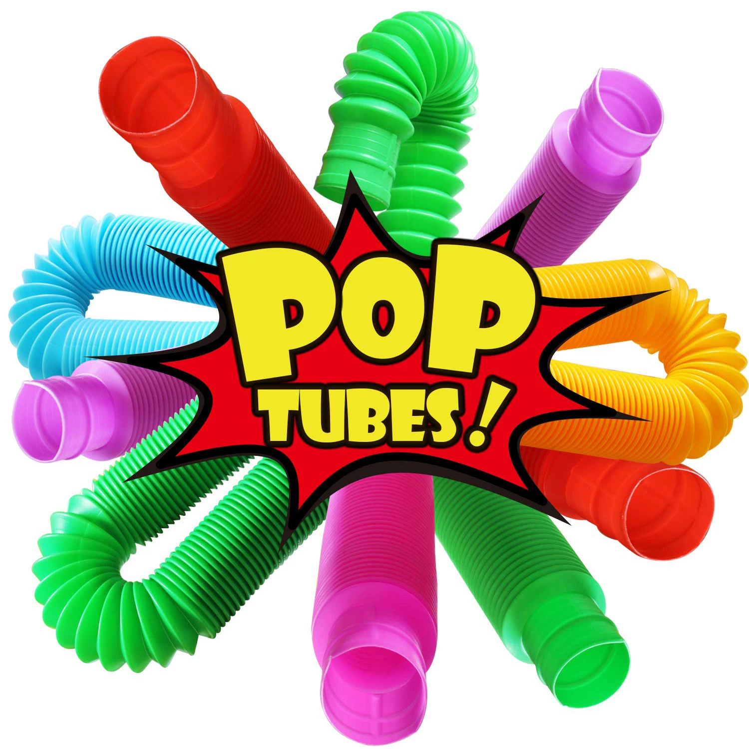 

2/5PCS Mini Pop Tubes Sensory Toy For Kids Creative Magical Plastic Bellows Squeeze Folding Fidget Stress Relief Toys 2.9cm