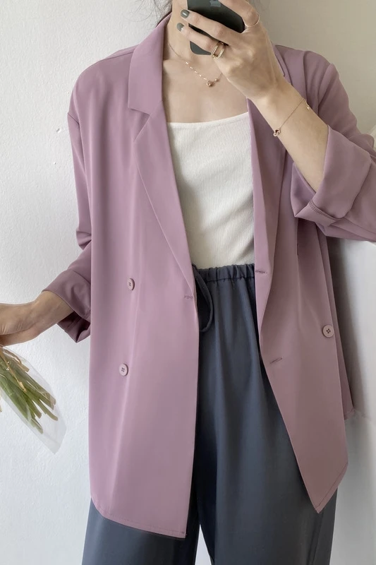 

FY001 Drape a small suit jacket women's thin summer sun protection loose suit.