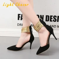 womens sandals high heels woman thin heels ladies sexy pumps pointed female fashion shoes wedding party shoes plus size 34 42