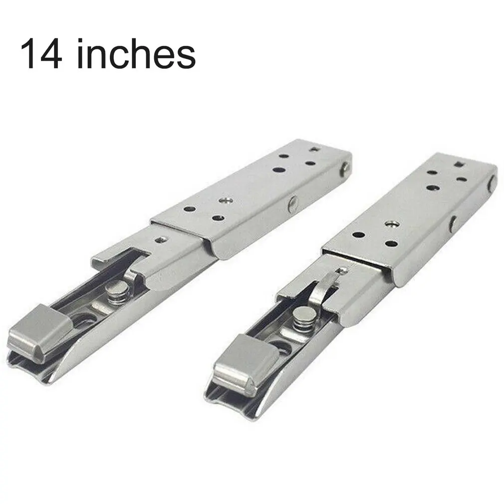 2 Pack Folding Shelf Brackets Max. Load 440lb Stainless Steel DIY Wall Mounted Bracket Space Saving For Table Work Bench | Строительство