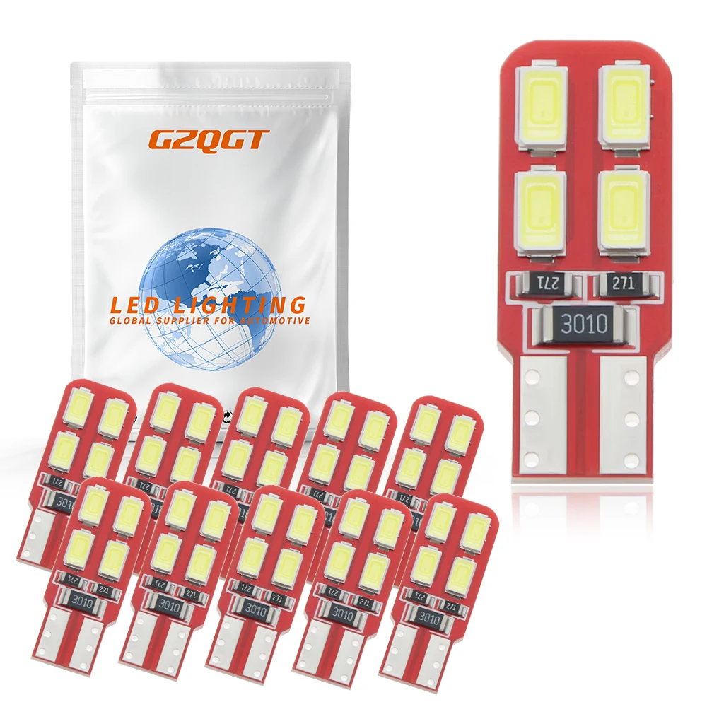 

Светодиодные лампы W5W T10 Canbus 5730 8SMD 12 в 6000K 194 168, 10 шт.