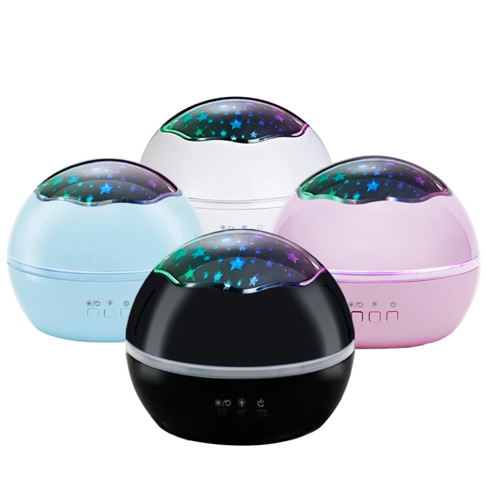 Новинка светодиодный вращающийся Звездный проектор светильник ing Moon звездное