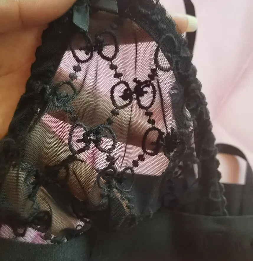

Women Letter Lingerie Set waist with logo Ladies Bra And Panty Lace Bra Set Bralette Set Push Up brief sets Underwear Set