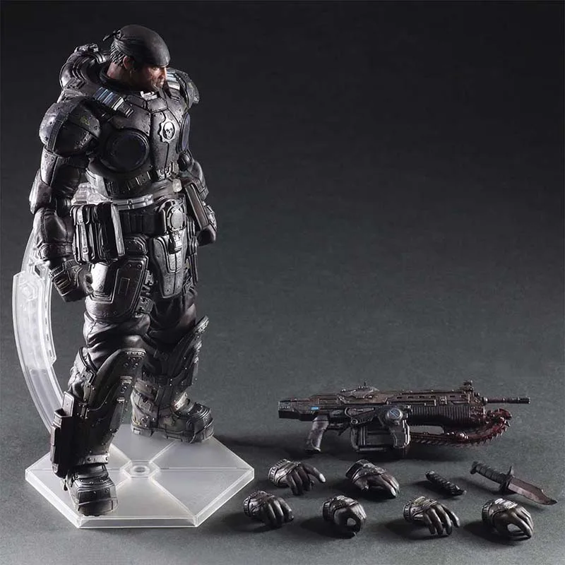 

PA Marcus Fenix Action Figures Play Arts Gears of War Models Dolls Toys