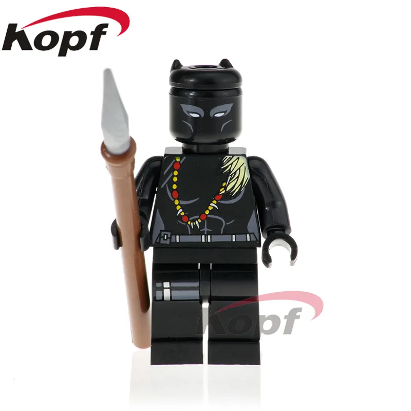 Одиночная фигурки Черная пантера Erik Killmonger Okoye образование Ulysses Klaw Кирпичи Строительные блоки куклы детские игрушки XH 806