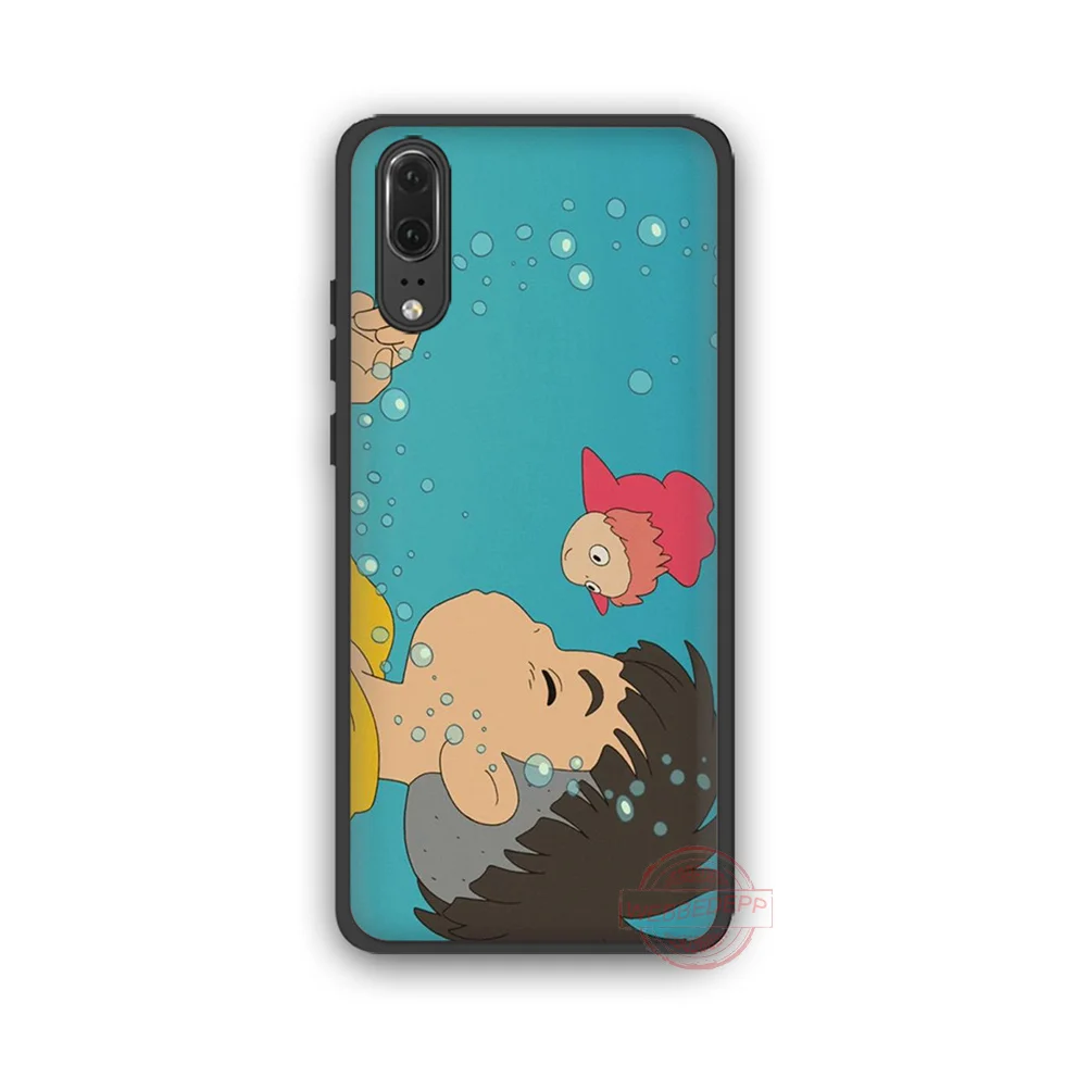 Чехол для телефона из ТПУ WEBBEDEPP Hayao Miyazaki anime ponyo Huawei P10 P20 P30 Lite Pro Y6 Y7 prime 2018 Y9 2019 |