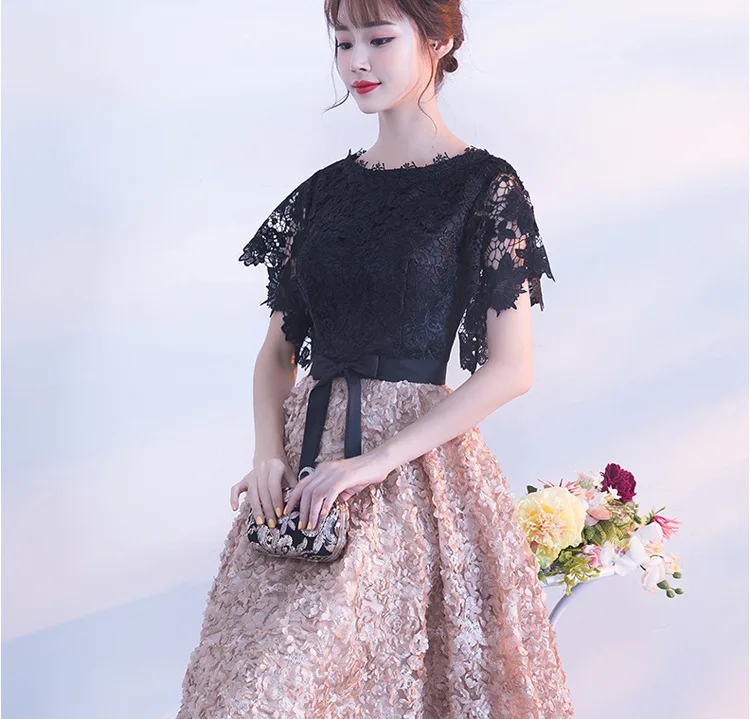 Robe De Soiree Новые двухцветные сексуальные коктейльные платья свадебное платье с аппликациями и открытой спиной Вечерние GownsRobe Vestidos De Coctel