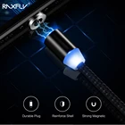 1 м 2 м 2 а светодиодный магнитный USB-кабель оплетка Micro USB Тип C кабель для iPhone 12 11 XR iPad телефонные кабели для Xiaomi Huawei 2020 Новинка