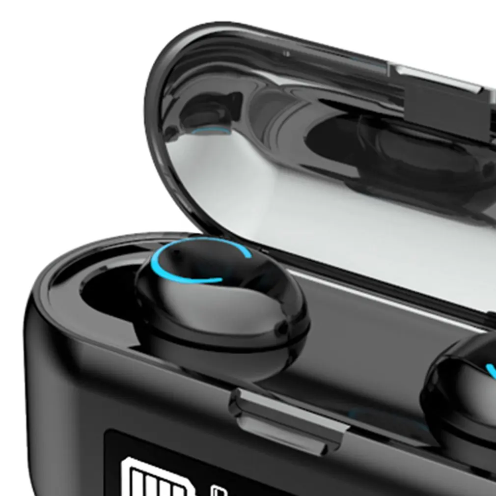 

F9-43 Wireless Headphones Earphones V5.1 LED 9D Stereo Sports Waterproof Earbuds Headsets Earphone Headphone