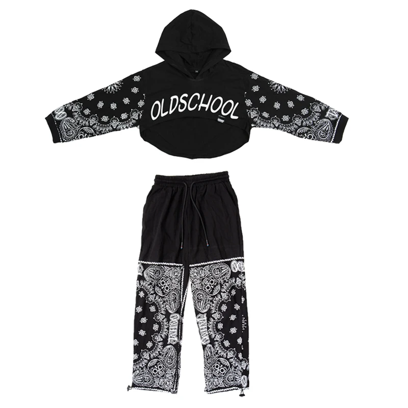 

Girls Jazz Dance Costume Kids Hip Hop Performance Clothing Children Modern/Street Dance Stage Outfit Catwalk Show Wear DQL1892