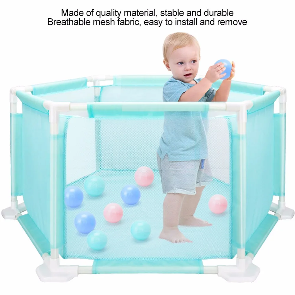 Baby Playpen Fence Folding Safety Barrier For 0-6 Years Old Children Toddler Game Fence Baby Activity Playpen For Infant Safety