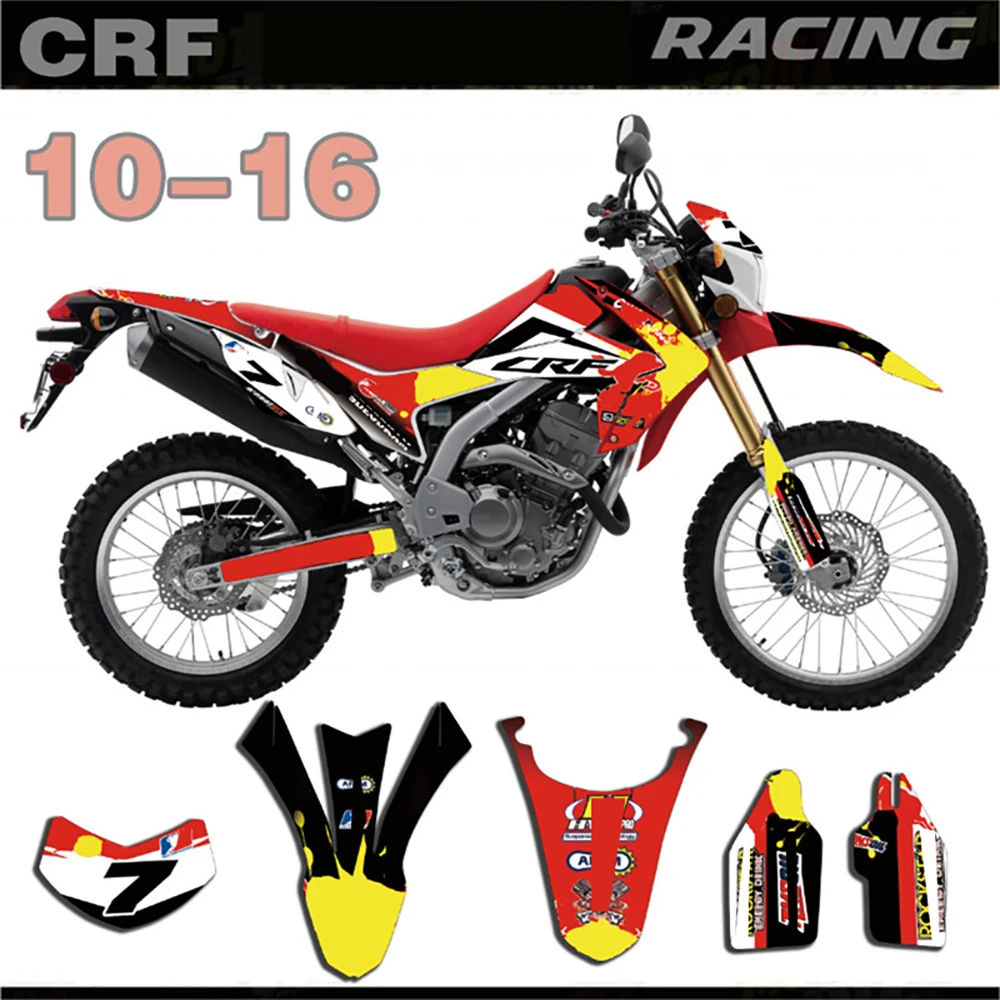 Набор наклеек для фотографий и графики Honda CRF250L 2010 2011 2012 2013 2014 2015 2016 CRF 250L 10