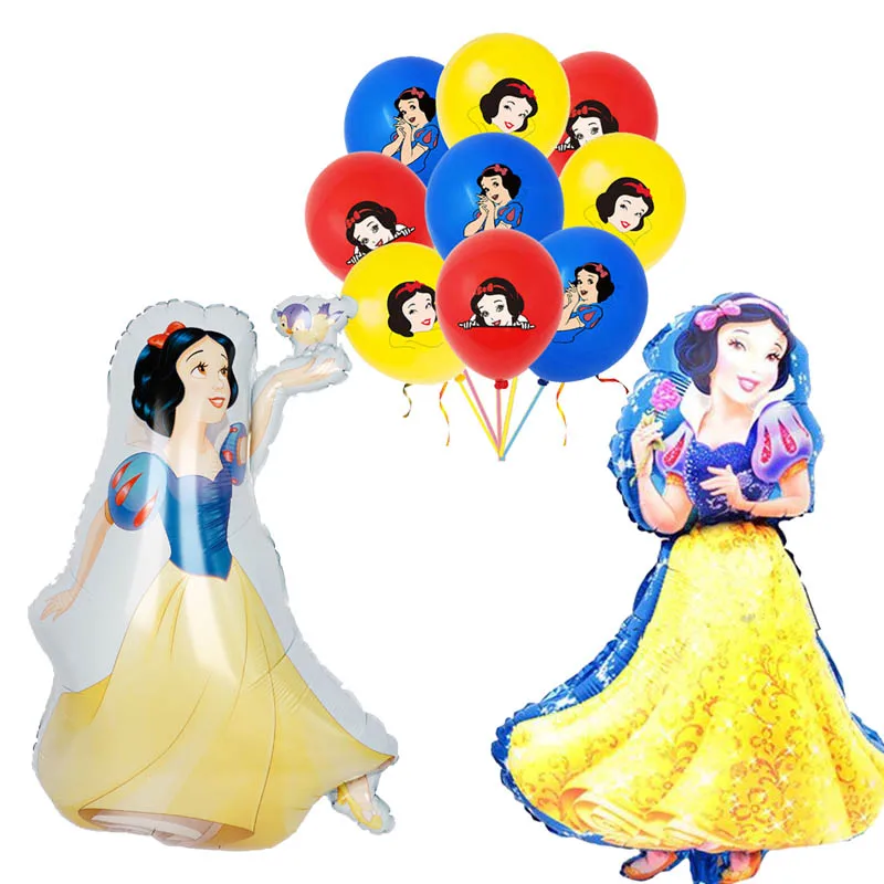 

Disney Princess Snow White Latex/Foil Balloon Girl Faovr Birthday Party Kidsroom Decor Baby Shower Supplies Toy Surprise gift