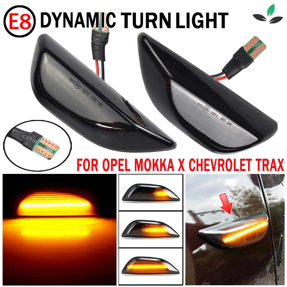 

Side Marker Light For Opel Mokka X 2012-2020 For Chevrolet Trax For Buick Encore 2013-2020 LED Dynamic Turn Signal Blinker 2pcs